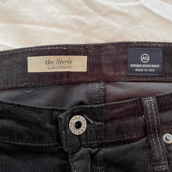 grey AG corduroy skinny/straight jeans size 30 - Picture 2 of 4